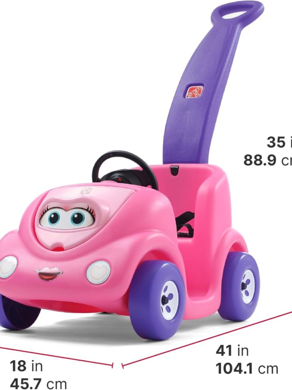Push Around Buggy Kids Push Car, Ride On Toy, Stroller Substitute, Includes Seat - Picture 3 of 6